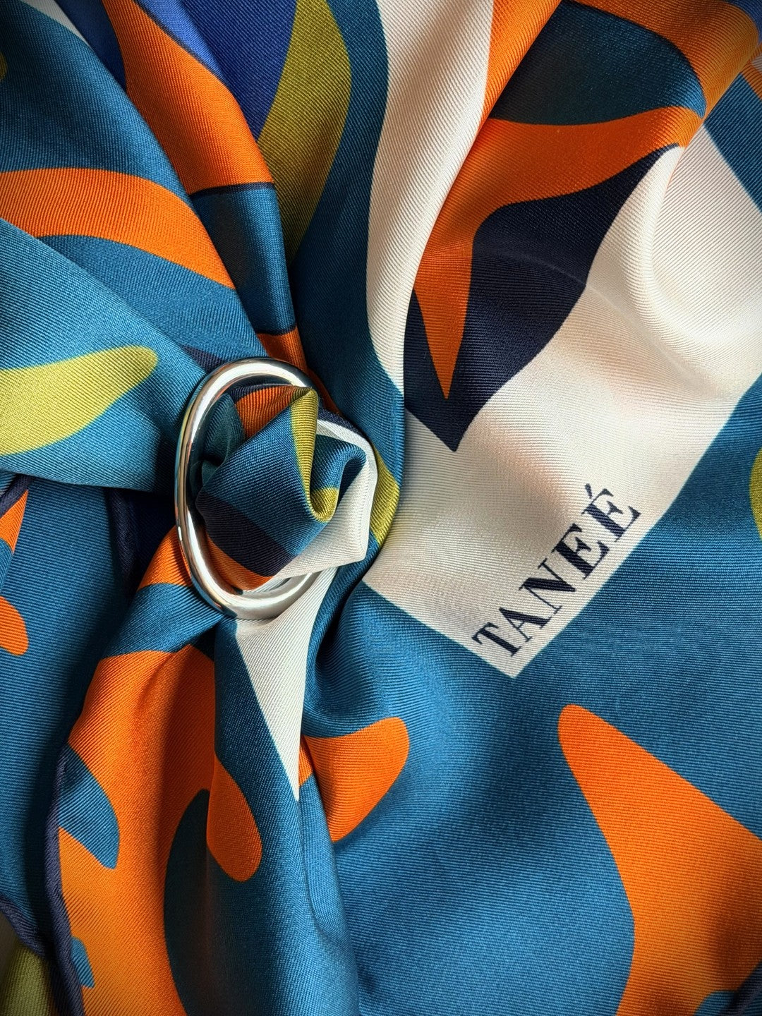 TANEÉ Silk Styling Ring - Silver toned
